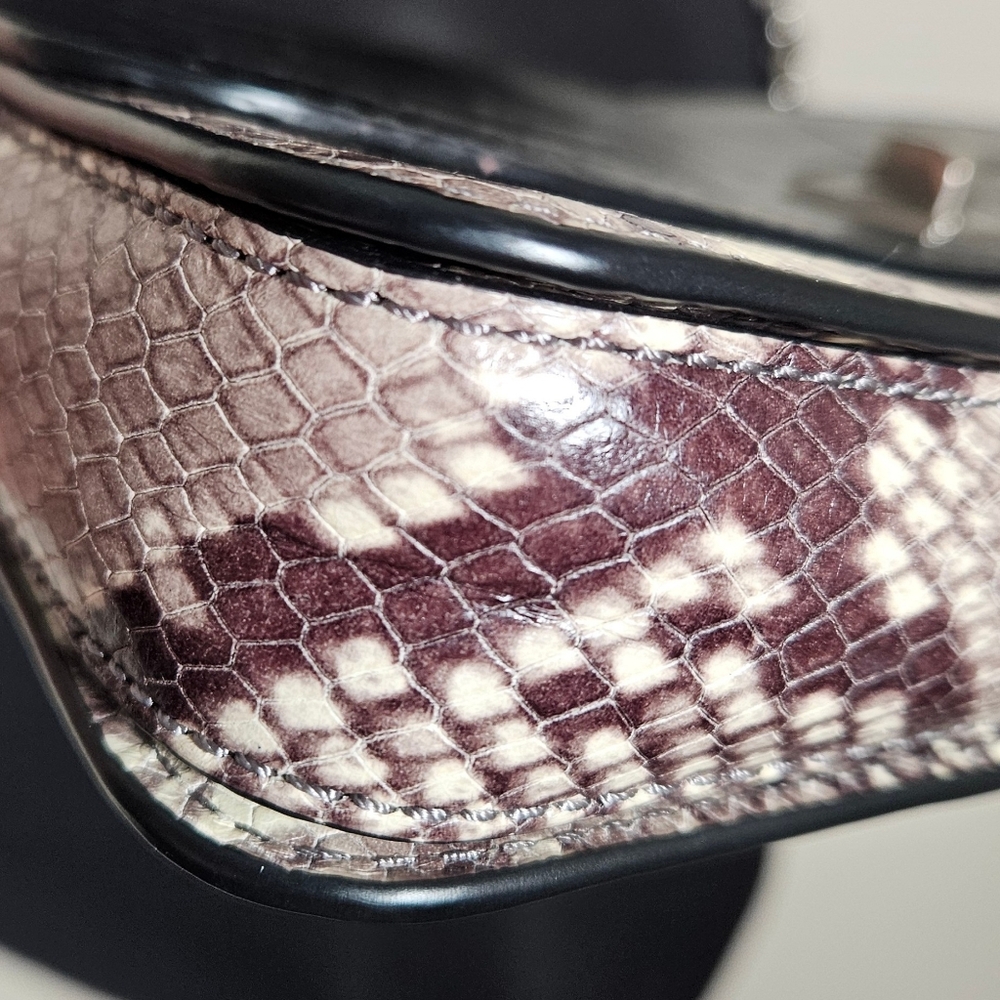 Michael Kors Natalie Embossed Python Leather Chai… - image 5